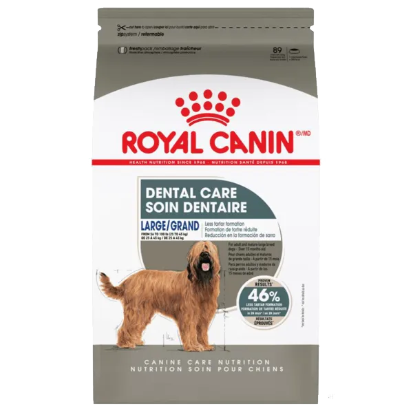 Royal Canin Large Breed Dental Care Dry Dog Food, 30lb