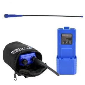 Rugged Radios V3 / RH5R Long Range Upgrade Kit - XL Battery, Go Further Antenna & Radio Bag