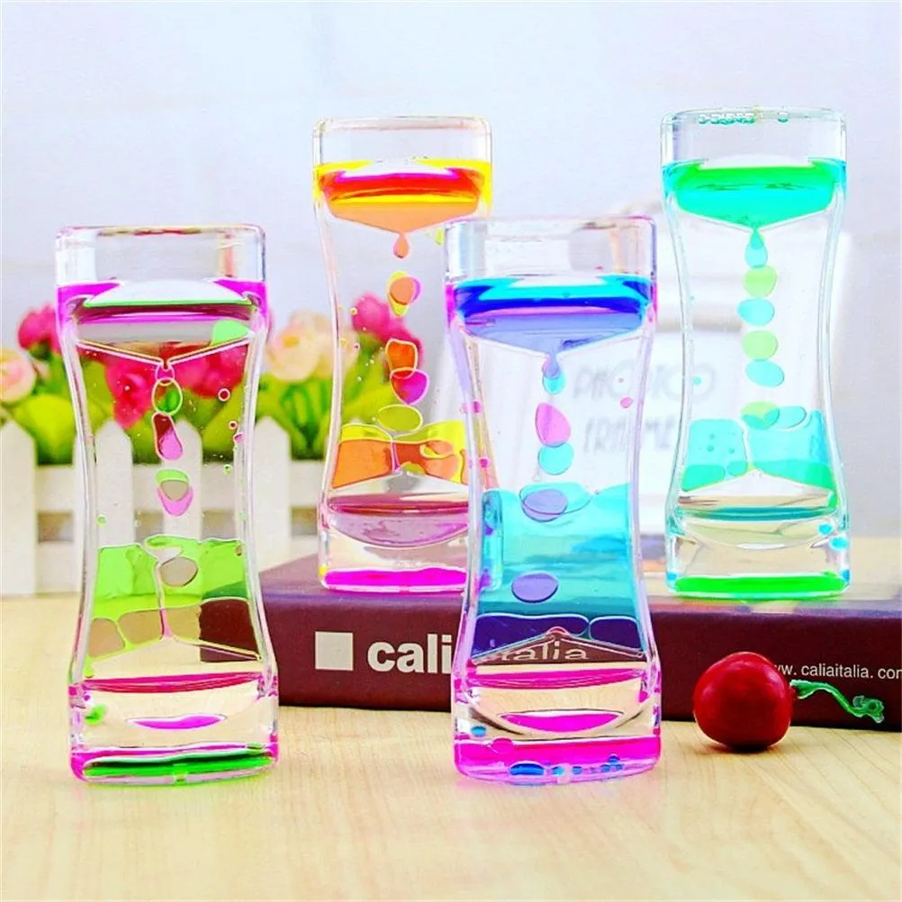 Sand Hourglasses Colorful Liquid Timer Anxiety Relief