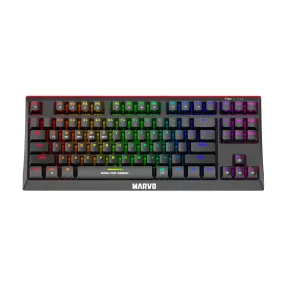 Scorpion KG953W-UK Wireless Mechanical Gaming Keyboard with Red Switches, Bluetooth or Wired, Rainbow Backlight, Anti-ghosting N-Key Rollover - Marvo