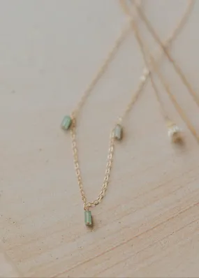 Seafoam Gemma Trio Necklace