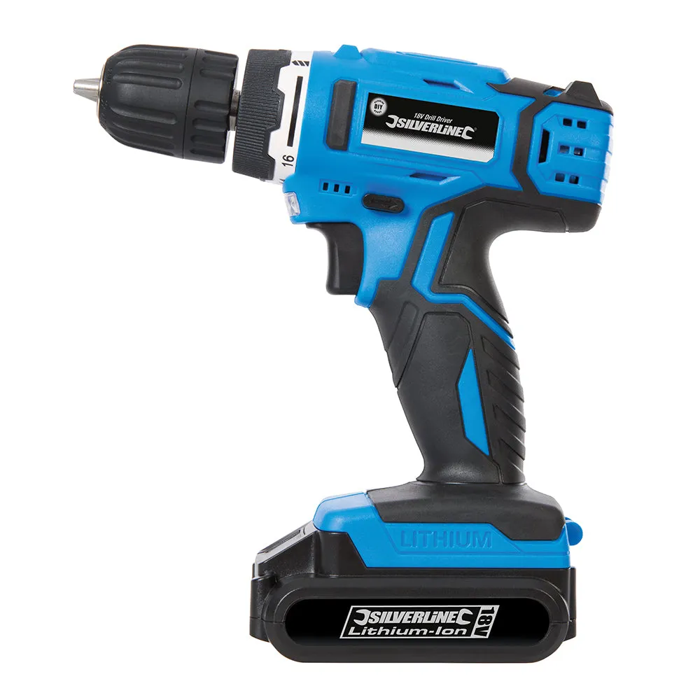 Silverline 917549 DIY 18V DRILL DRIVER 1.3AH - EU 18V EU