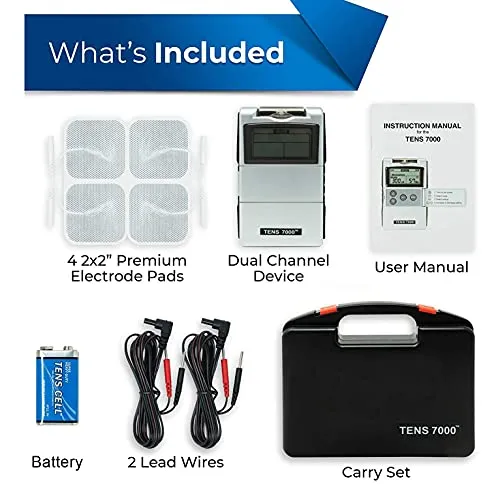 TENS 7000 Digital TENS Unit With Accessories