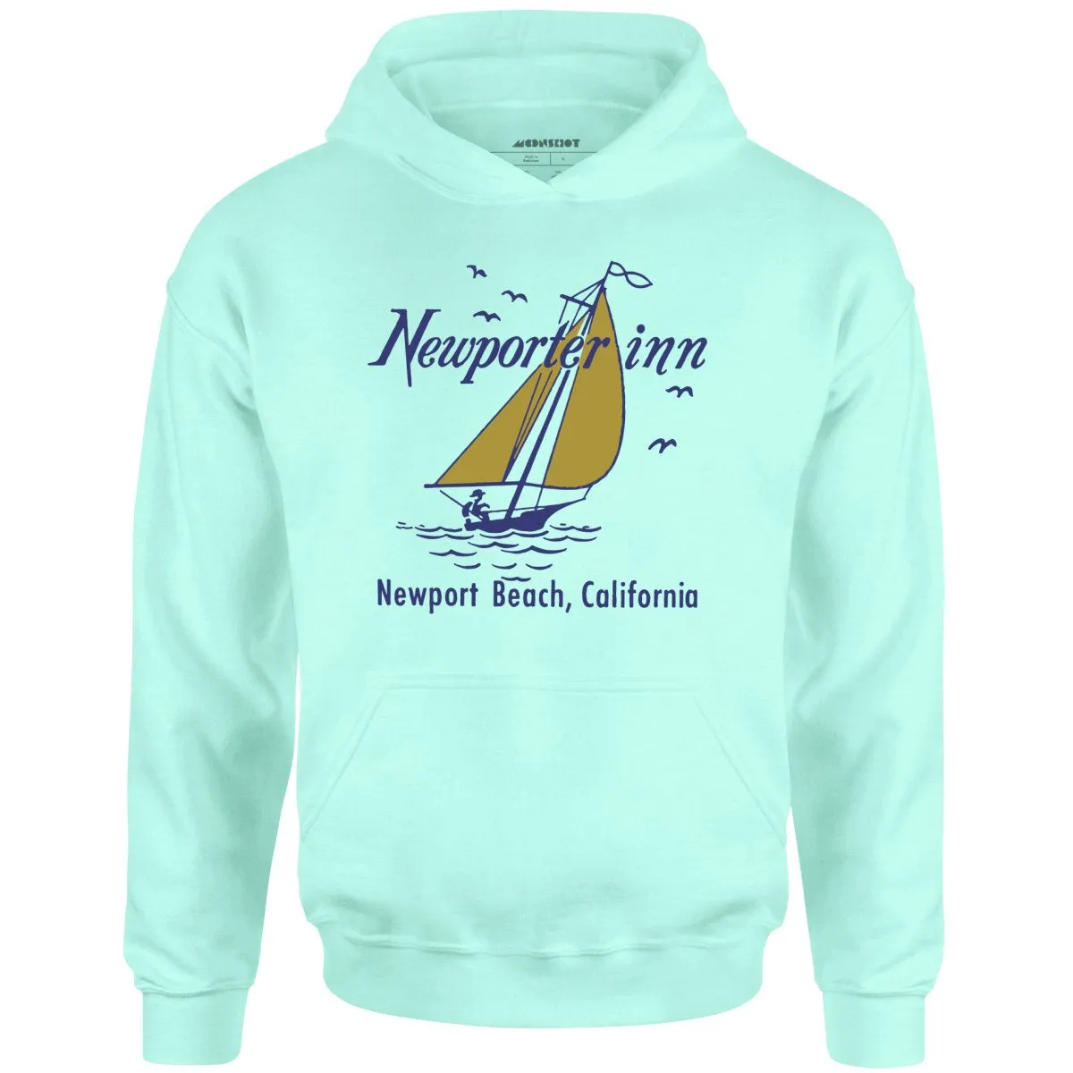 The Newporter Inn v2 - Newport Beach, CA - Vintage Hotel - Unisex Hoodie