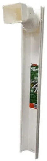 Thermwell GWS3W White Adjustable 6 Foot Flip Up Extendable Downspout Extender - Quantity of 12