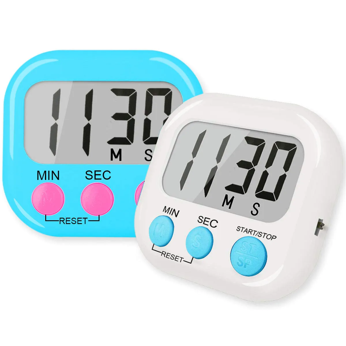 Timer 2PCs Magnetic Suction Learning  Large Screen Kitchen  Time Manager Timer