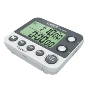 Timer Countdown   PS-390 Flashing Light Two Sets of Kitchen Timer