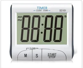 Timer DC101 Three-in-One Large Screen  with Magnet Bracket Timer