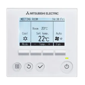 Timer Thermostat for Air Conditioning Mitsubishi Electric PAR32MAA White