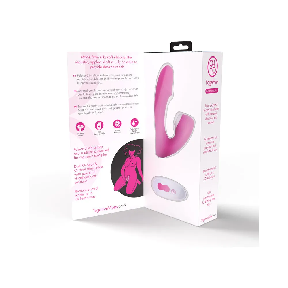 Together Internal Kiss Remote Control Vibe Pink