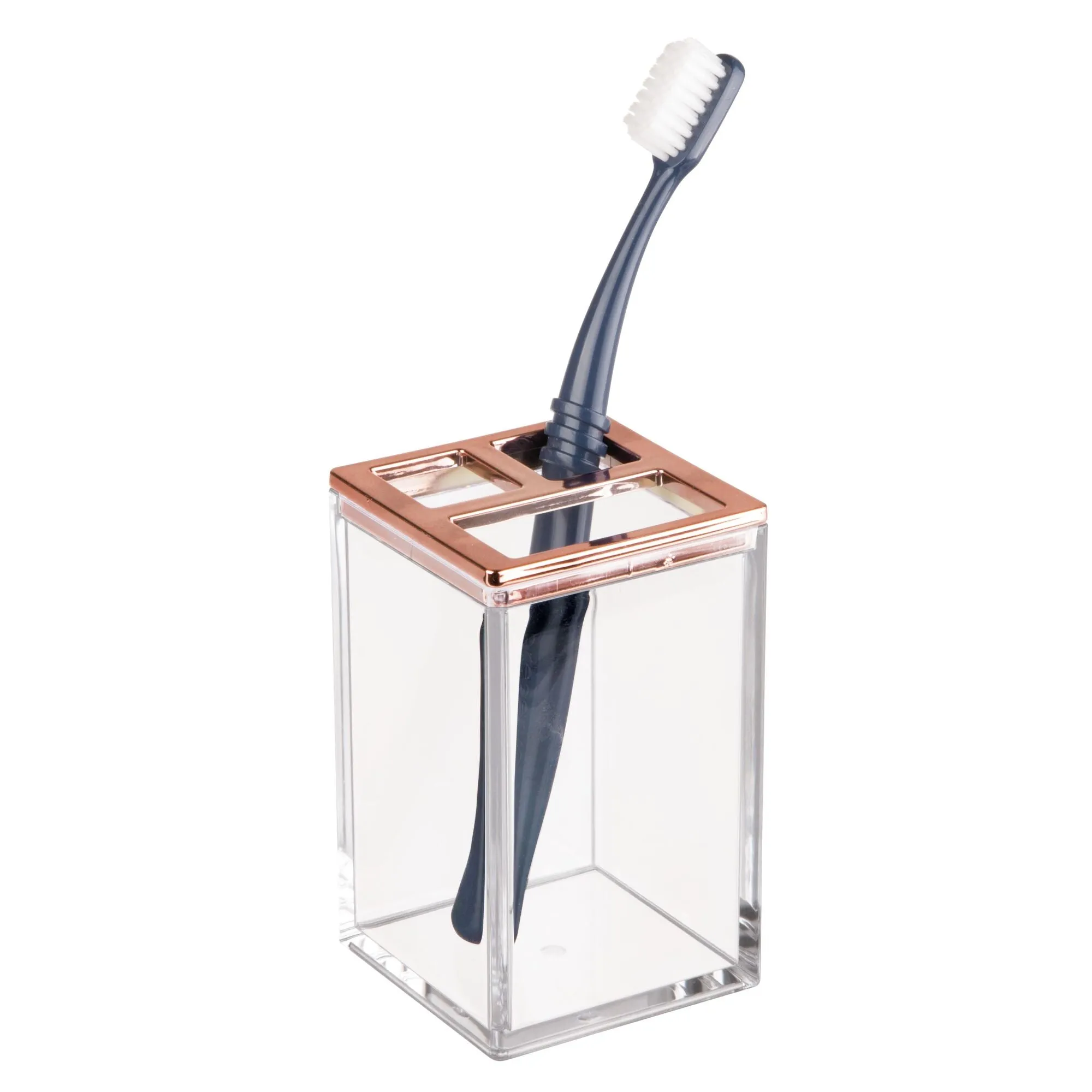 Toothbrush Holder 5.3" x 3" x 3" Rose Gold