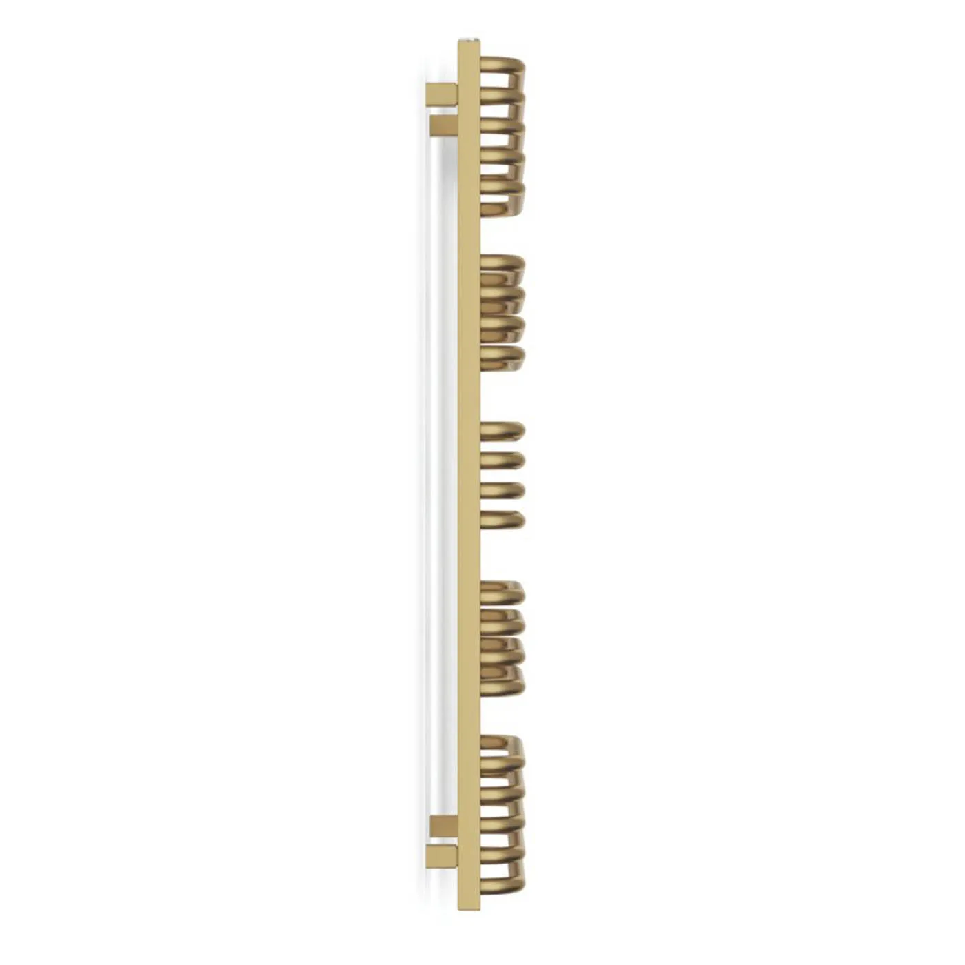 Towel Rail Radiator Electric Brass Curved Bathroom Warmer 600W (H)114x(W)50cm