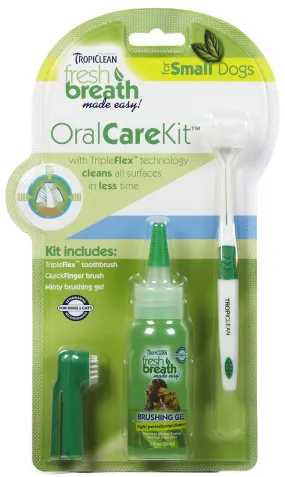 Tropiclean Fresh Breath Oral Care Kit - Small Dogs