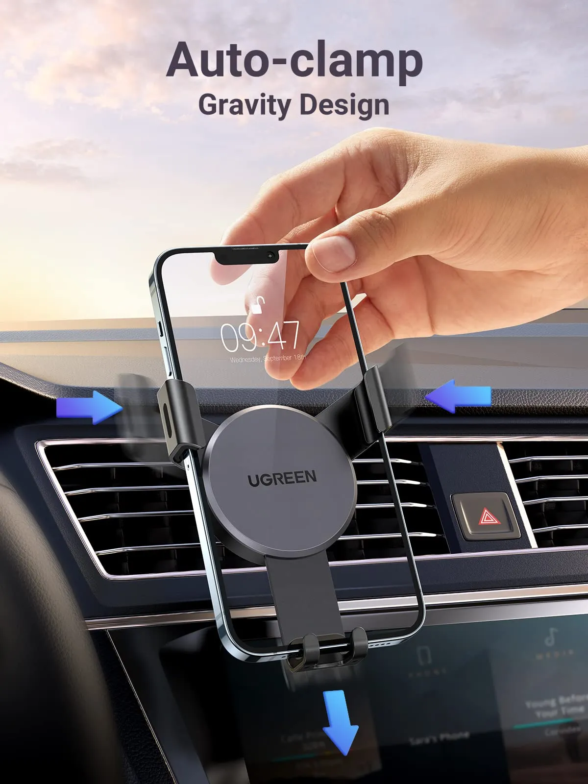 UGREEN Car Vent Phone Mount Air Vent Clip Cell Phone Holder