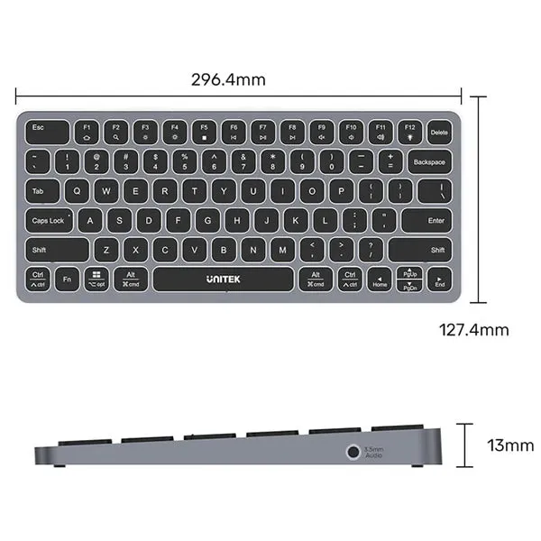 Unitek 9-in-1 USB-C Keyboard Hub - D1092A