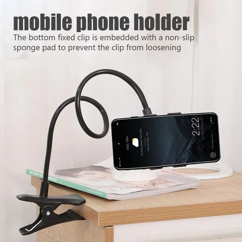 Universal Mobile Phone Holder - Adjustable, Stable & Wide Compatibility for Hands-Free Viewing