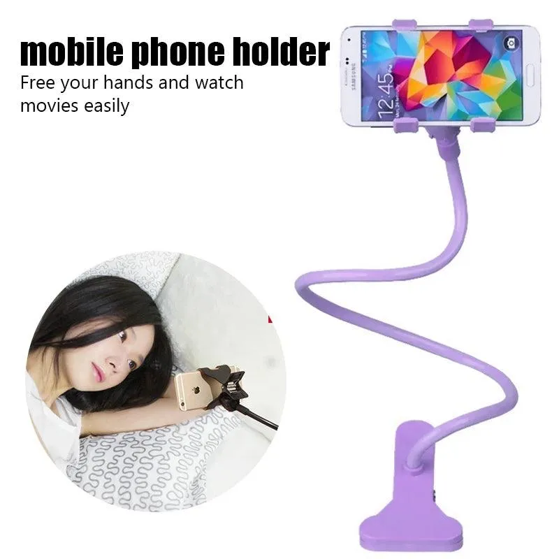 Universal Mobile Phone Holder - Adjustable, Stable & Wide Compatibility for Hands-Free Viewing