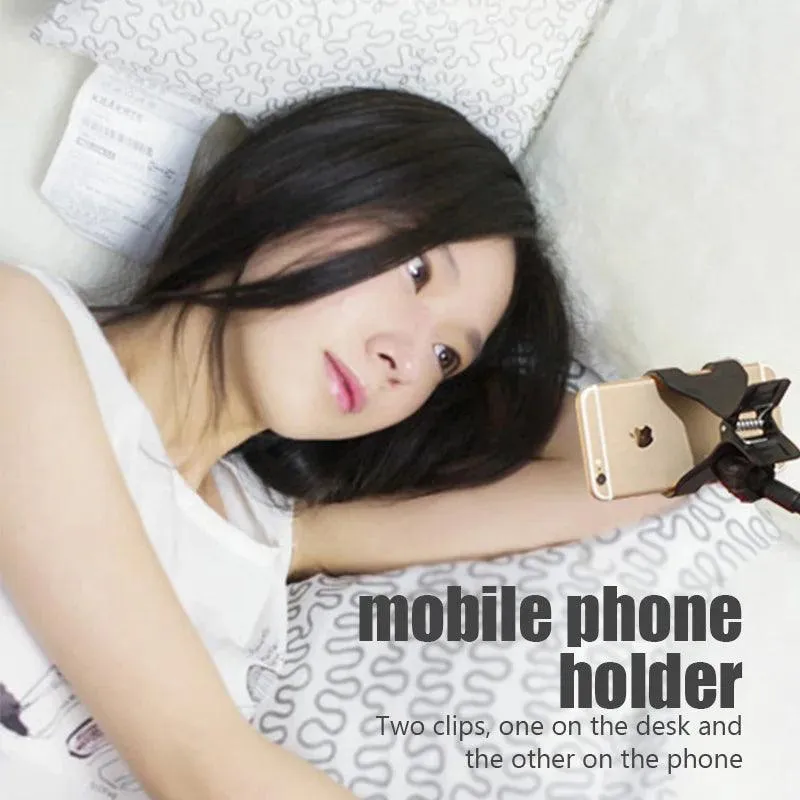 Universal Mobile Phone Holder - Adjustable, Stable & Wide Compatibility for Hands-Free Viewing