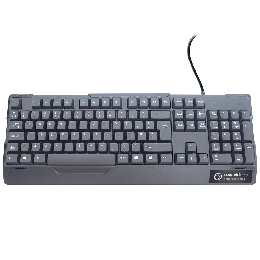 Usb Uk Keyboard Water Resistant Blk