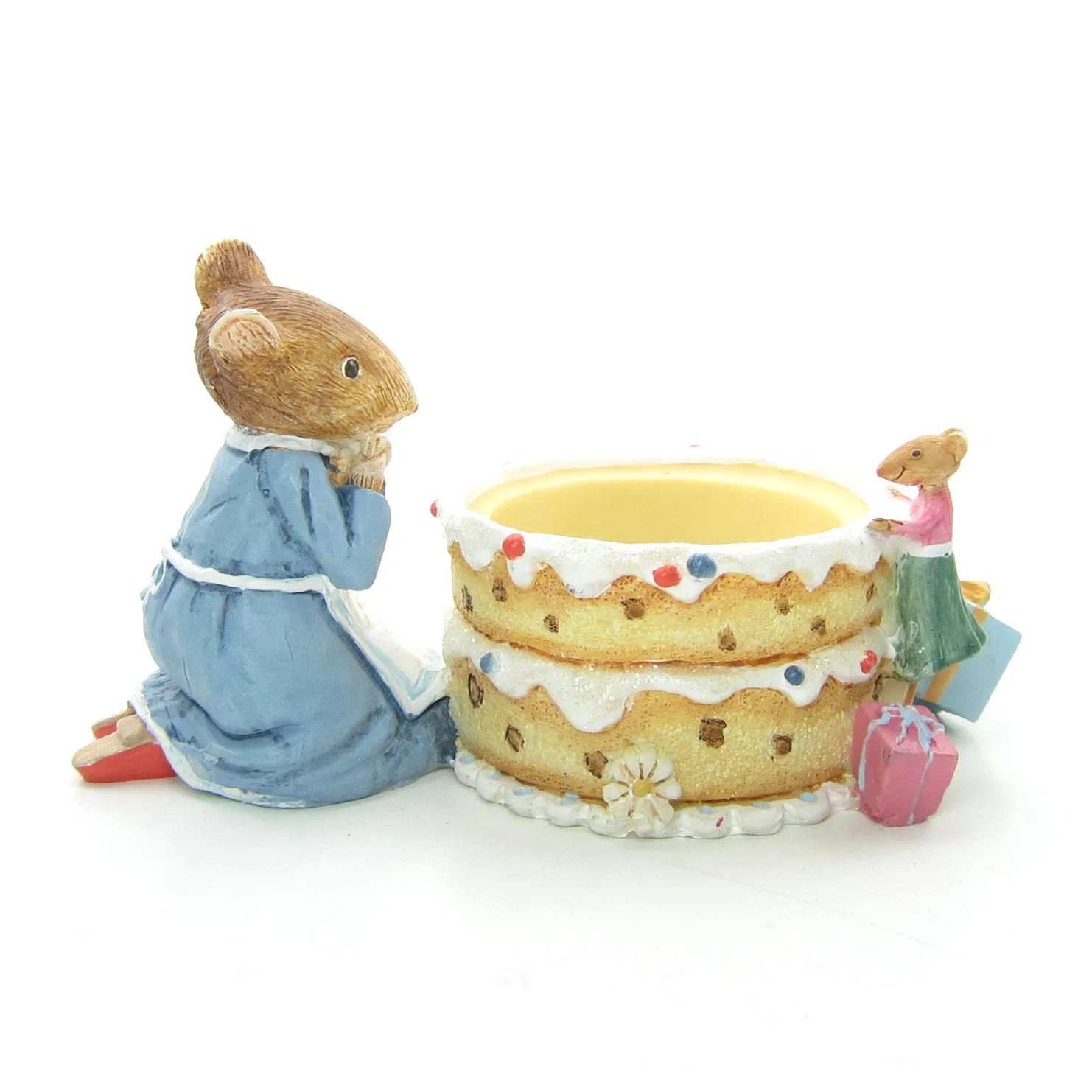 Vera the Mouse Marjolein Bastin Hallmark Birthday Cake Tea Light Candle Holder