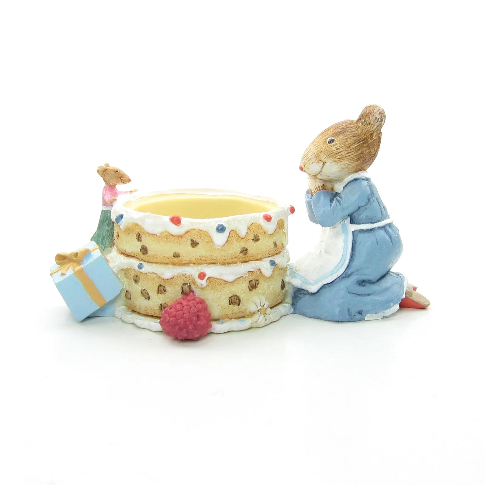 Vera the Mouse Marjolein Bastin Hallmark Birthday Cake Tea Light Candle Holder