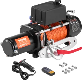 Vevor Electric Winch 10,000 Lbs Truck 7/20" x 65' Synthetic Rope Waterproof Wireless or Wired Remote Control New