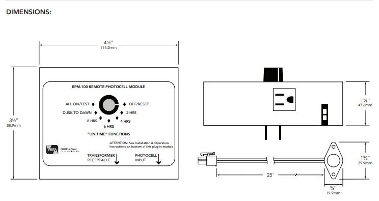 Vista Outdoor Lighting - RPM-100 The RPM-100 Control Module