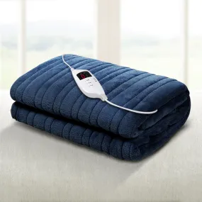 Watson Electric Throw Soft Blanket - Navy