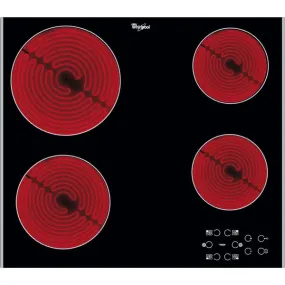 Whirlpool AKT 8090 LX Ceramic Hob 4 Zones 60cm in Black