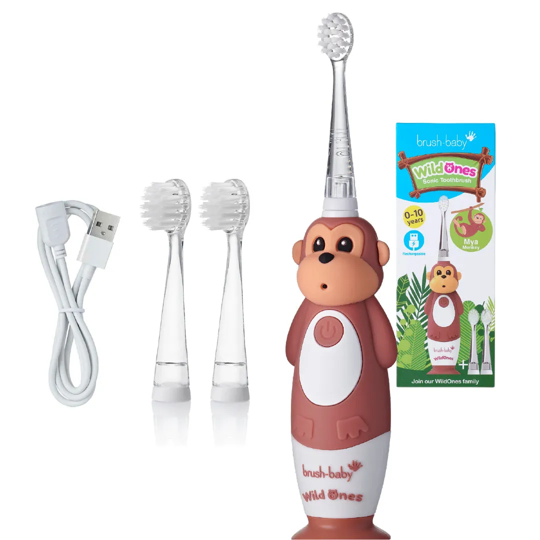 WildOnes™ Monkey Kids Electric Rechargeable Toothbrush