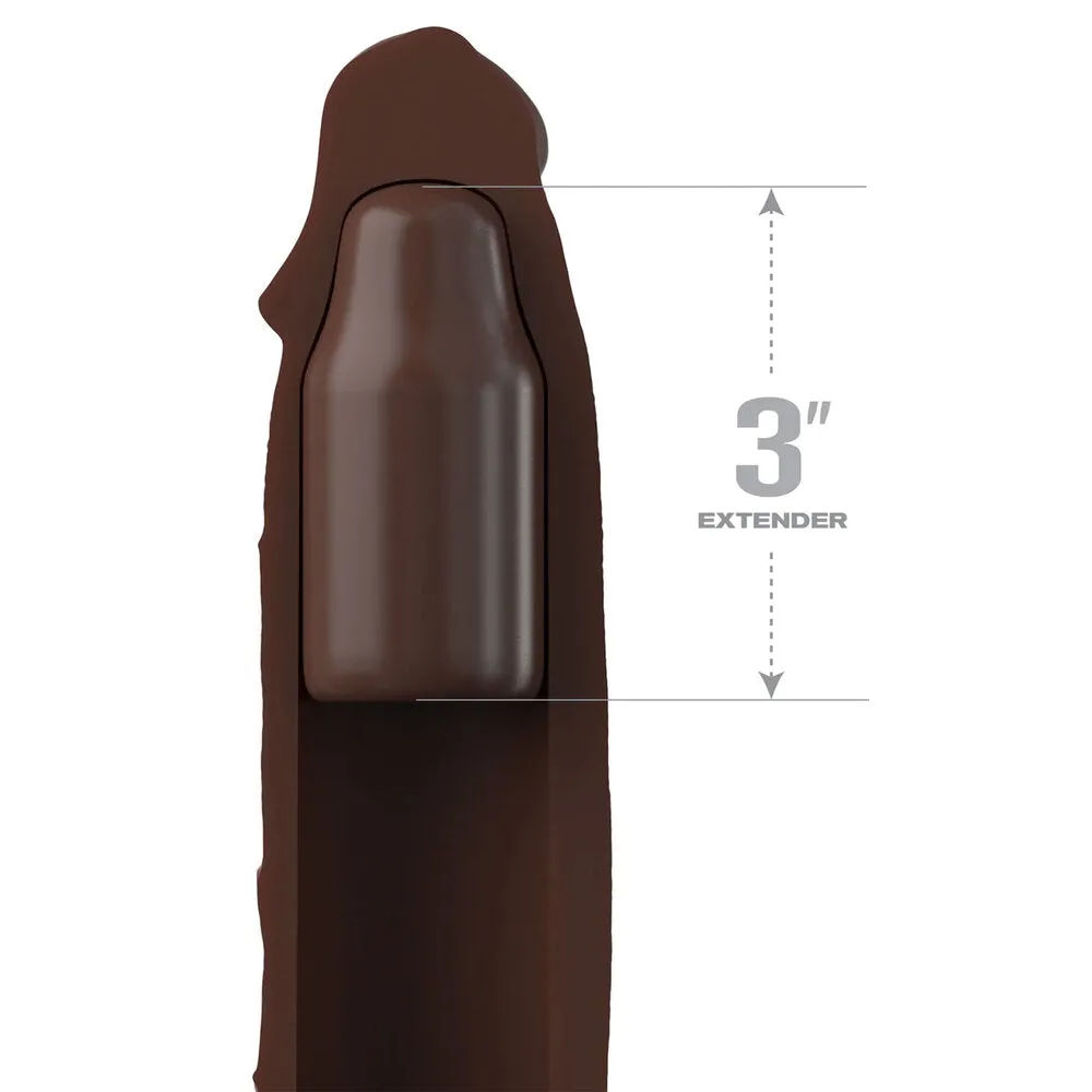 X-Tensions Elite 3 Inch Penis Extender With Strap Flesh Brown