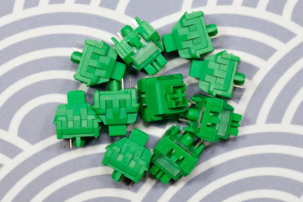 XCJZ Green Tea Switch RGB SMD Tactile Switch Greentea Switches 48g 65g For Mechanical keyboard mx stem PA66 MIXPA POM Pre Lubed