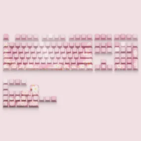 XVX Sakura Series Cherry Profile Side-Print Dye-sub PBT Keycap Set (131-Key)